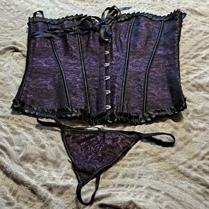 Purple Lace Bra with Adjustable Fit